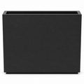 38-Inch Black Rectangular Planter with Removable Insert