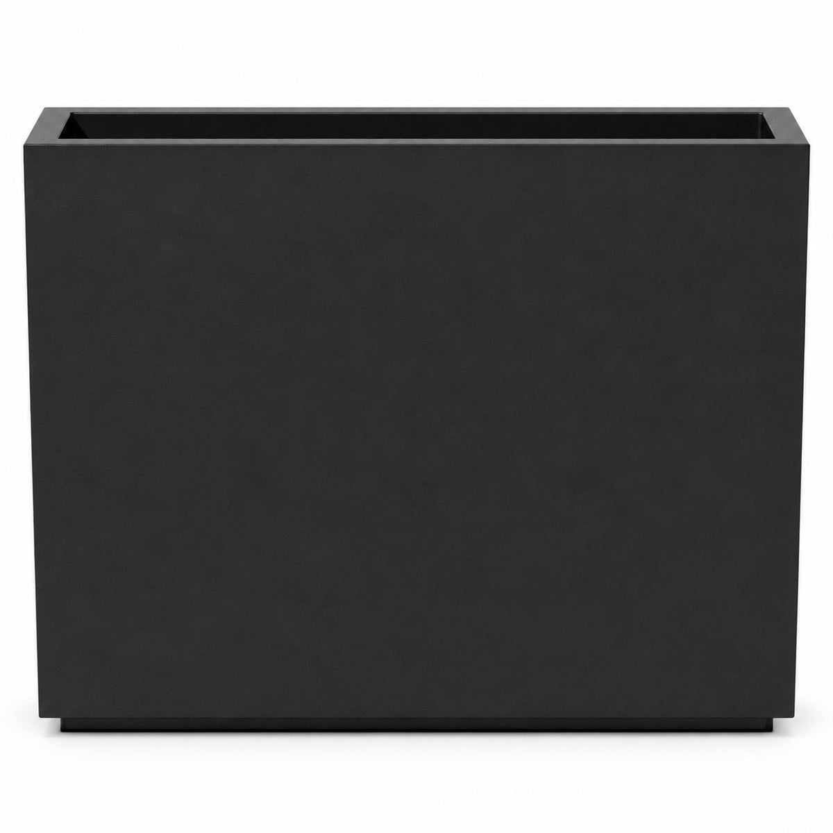 38-Inch Black Rectangular Planter with Removable Insert