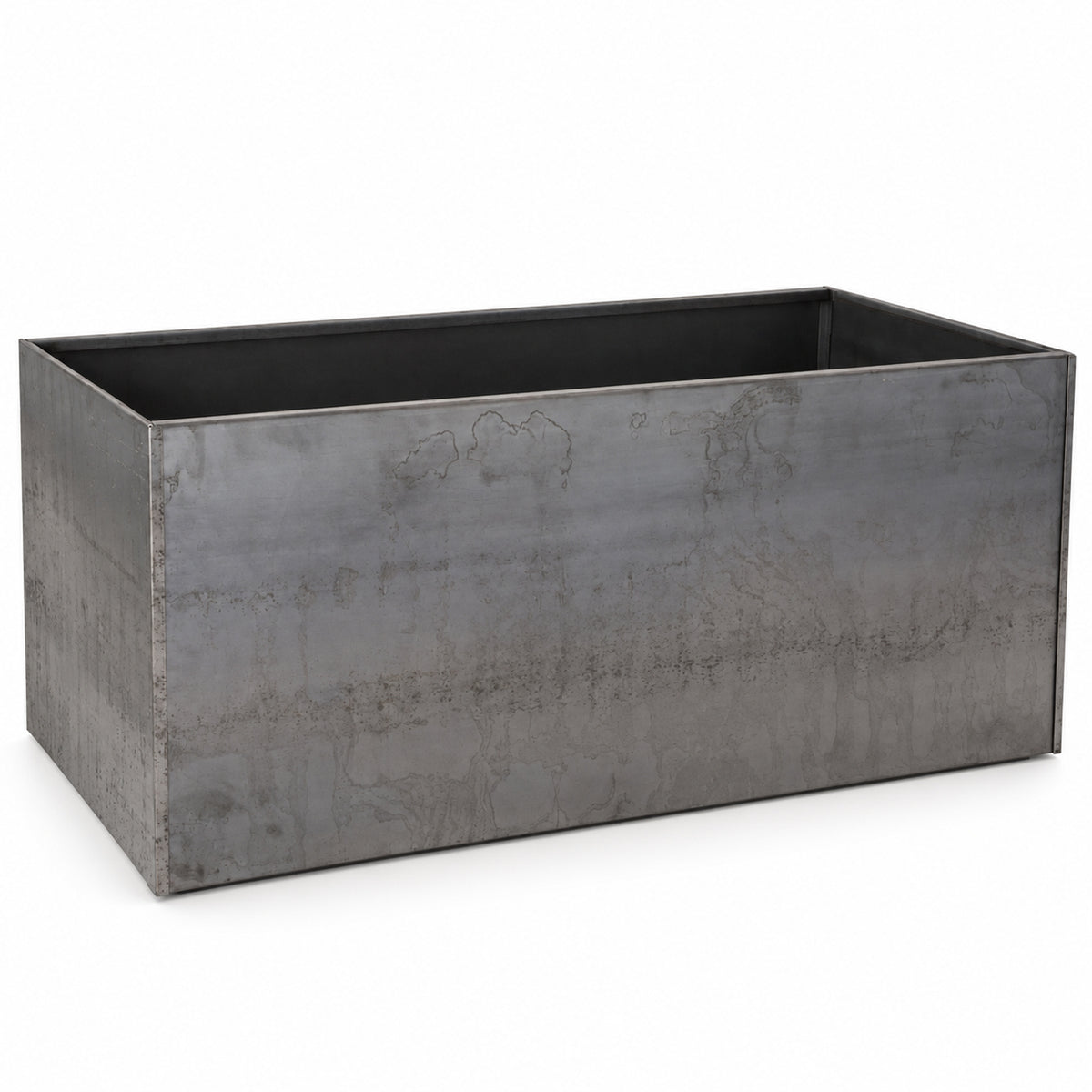 46-Inch Bare Corten Steel Trough Planter